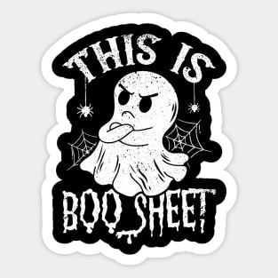 This Is Boo Sheet Spider Decor Ghost Spooky Halloween Sticker